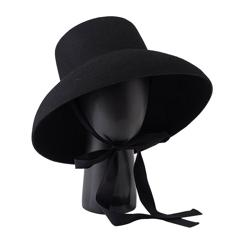 Fedora Hat Wool - Retro tarzı saf yün şapka geniş