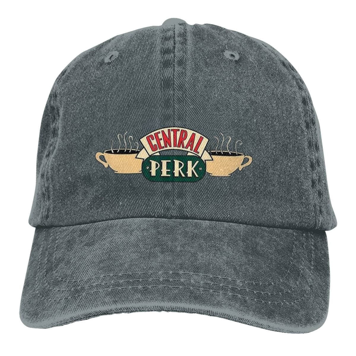 Golf Cap Dad - Yıkanmış erkek beyzbol şapkası Kahve Dükkanı