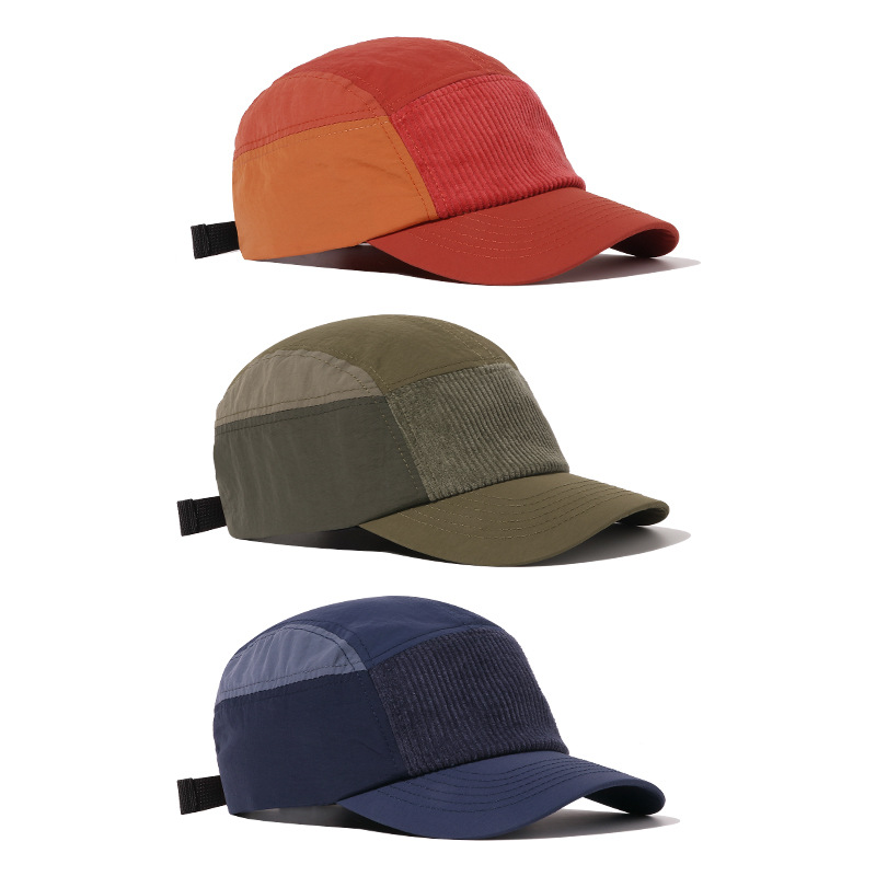Corduroy Cap 5 Panel - Unisex Hafif 5 Panel Beyzbol Şapkası
