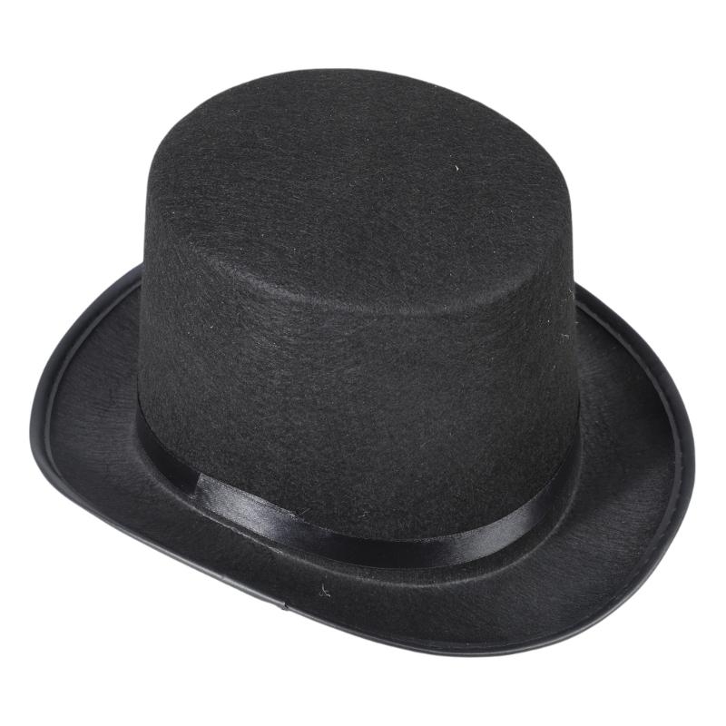 Fedora Hat Wool - Retro silindir şapka Sihirbaz Kostüm Cosplay