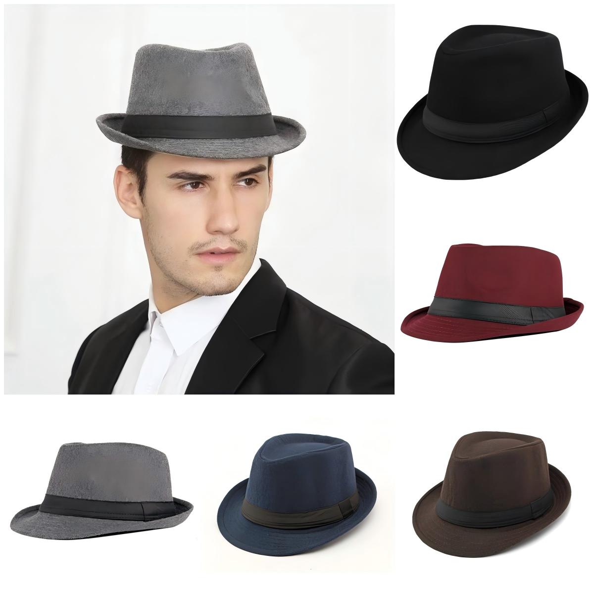 Fedora Hat Wool - Erkekler için şapka Yeni Sonbahar Kış