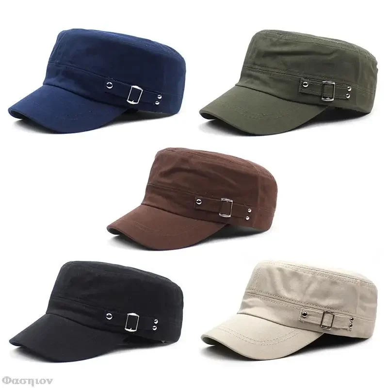 Snapback Hat Flat - Asker şapkası erkek kadın saf renk