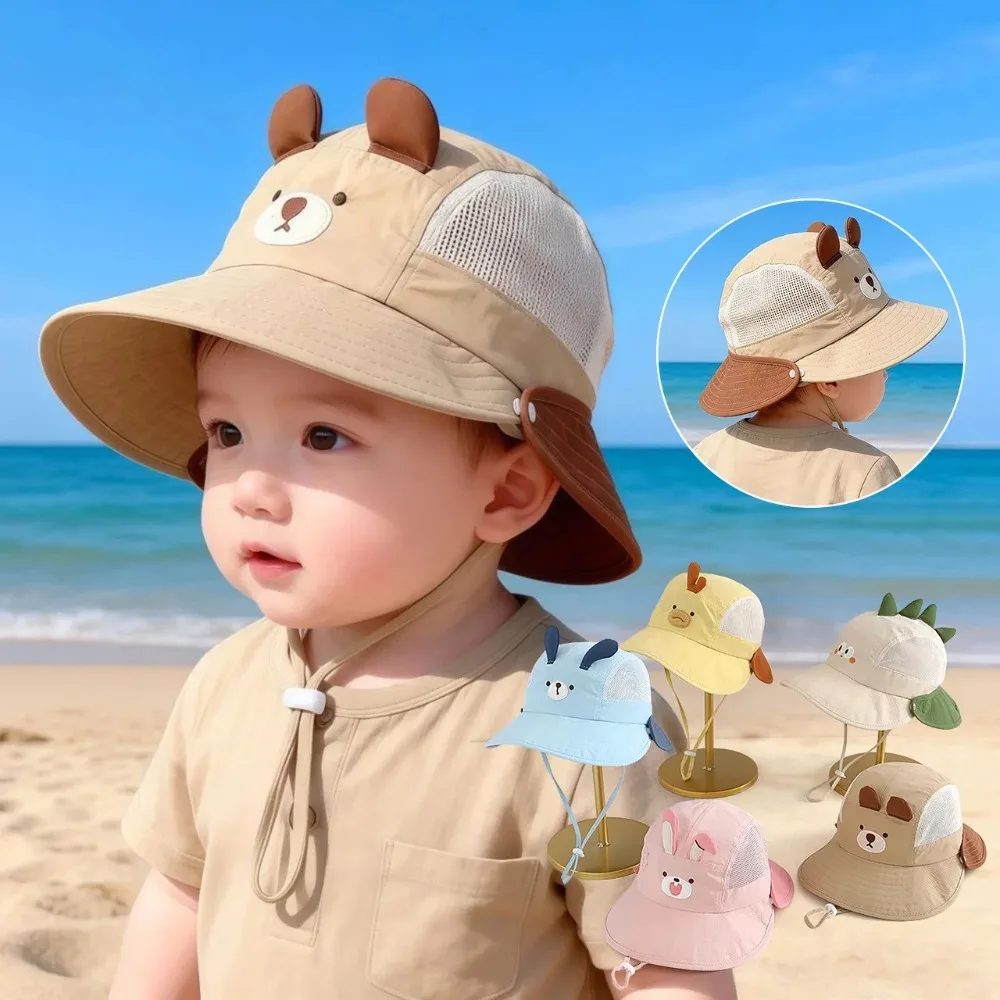 Bucket Hat Cotton - Sevimli Karikatür Bebek Balıkçı Şapkası Yaz