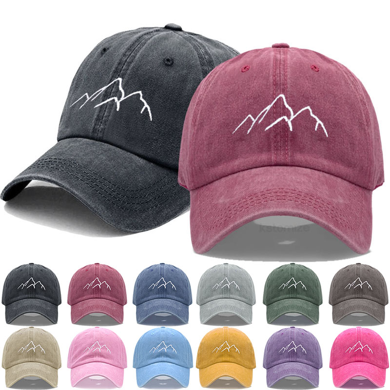 Golf Cap Dad - 1 adet ayarlanabilir yıkanmış beyzbol şapkası