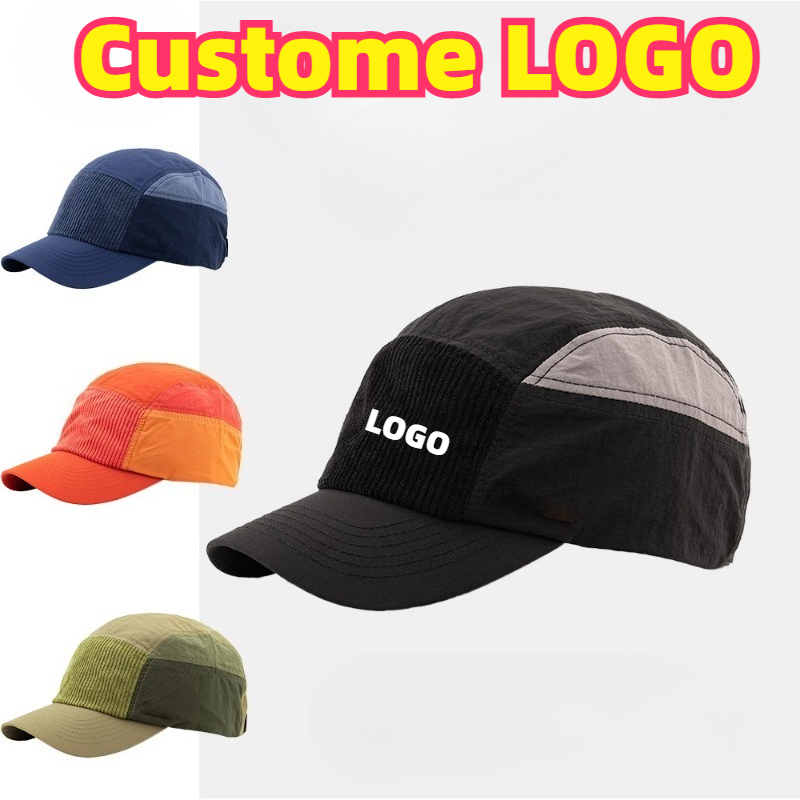 Özel İşlemeli Logolu Renk Blok - Corduroy Cap 5 Panel incelemesi ve fiyatı