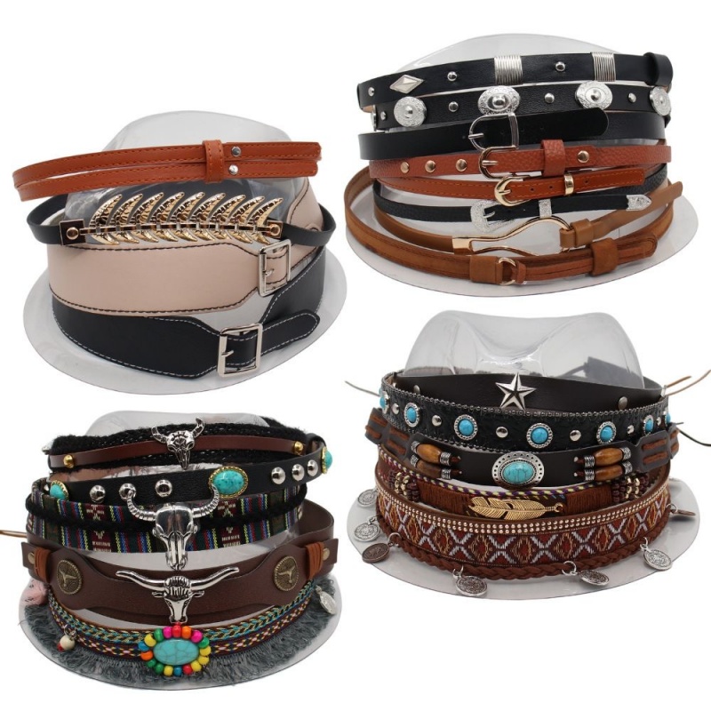 Retro Etnik Tarz Kemer, Saç Ba - Cowboy Hat Straw incelemesi ve fiyatı