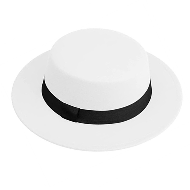 Erkek Kadın Beyaz Fötr Şapka D - Fedora Hat Wool incelemesi ve fiyatı