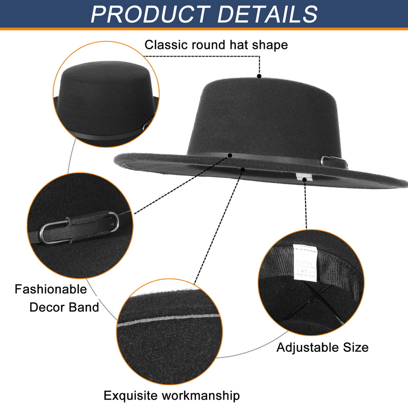 Kadınlar ve Erkekler İçin Şık  - Fedora Hat Wool incelemesi ve fiyatı