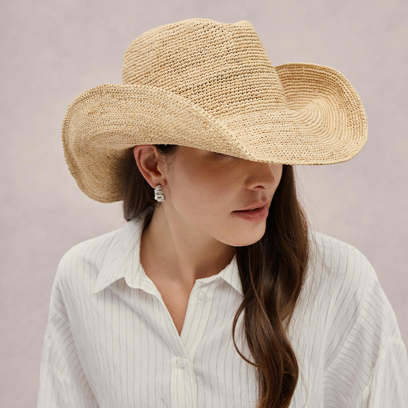 Premium Rafya Hasır Şapka Lüks - Cowboy Hat Straw incelemesi ve fiyatı