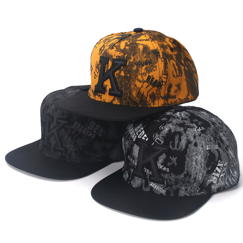 K mektup Hip Hop beyzbol kapak - Snapback Hat Flat incelemesi ve fiyatı